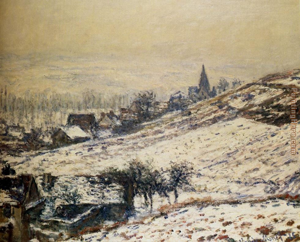 Claude Monet Winter At Giverny